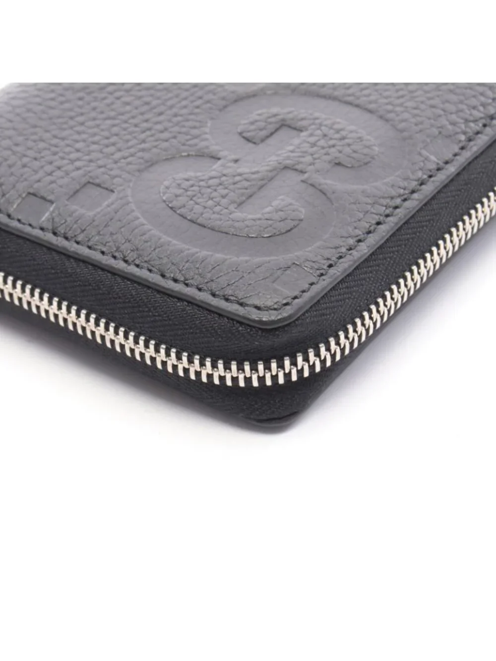 Gucci Round Wallet Jumbo GG Black Leather - Picture 6 of 7